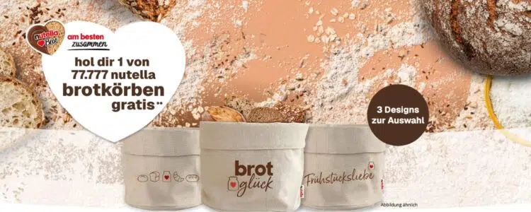 Brotkorb von nutella gratis