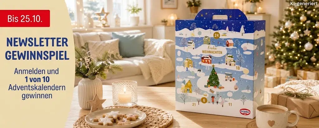 Adventskalender von Dr. Oetker gewinnen