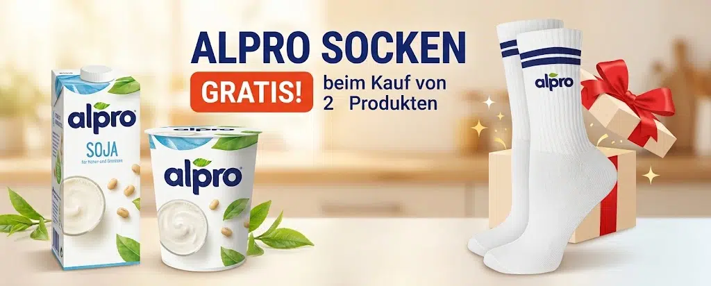 Gratis Socken von alpro