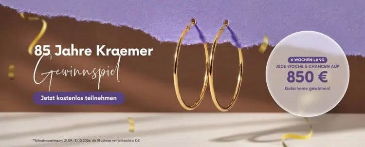 Gewinnspiel von Juwelier Kraemer