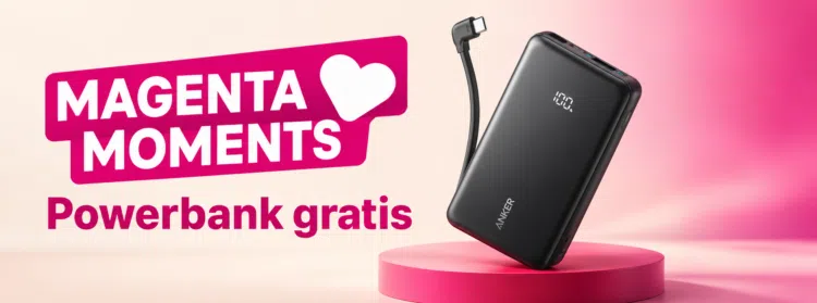 Gratis powerbank von Telekom