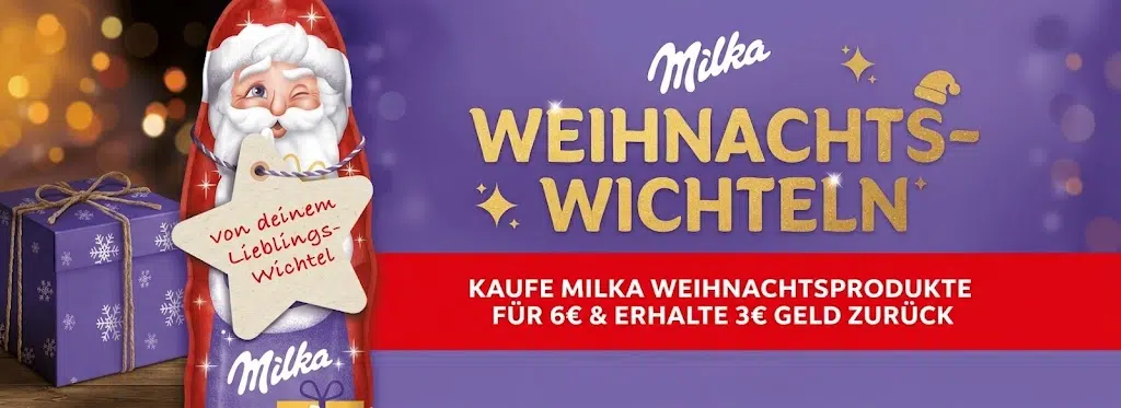 Milka Weihnachtswichteln Cashback