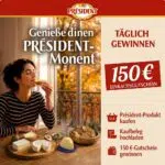 President Gewinnspiel: 150-Euro-Einkaufsgutschein gewinnen