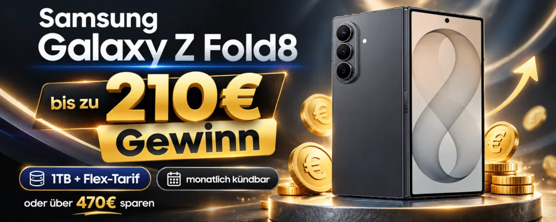 Samsung Galaxy Z Fold mit Gewinn