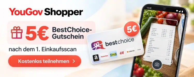 Bonus-Deal für YouGov Shopper App