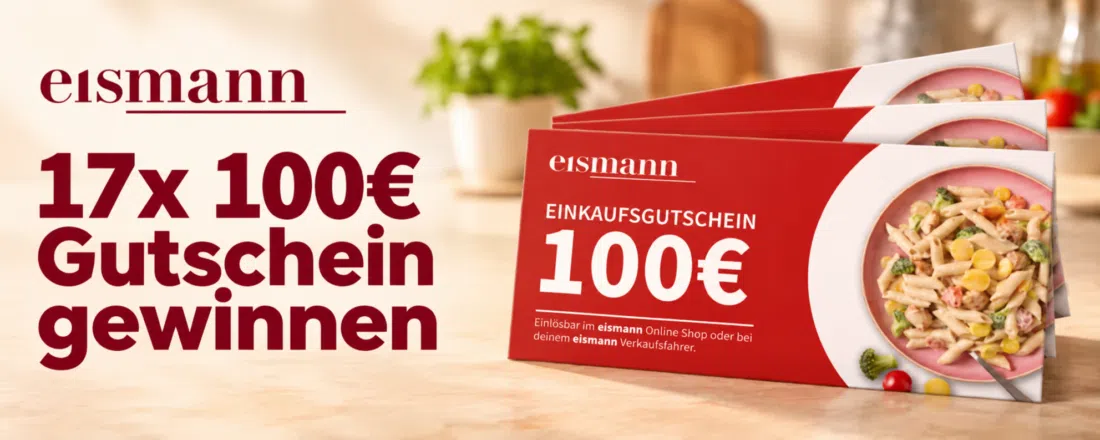 17x 100€ eismann-Gutschein gewinnen