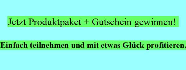 Gewinnspielteilnahme