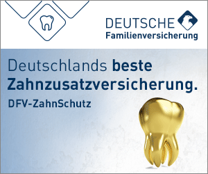 Bei Deutsche Familienversicherung die Testsieger-Zahnzusatzversicherung DFV-ZahnSchutz Exklusiv abschließen und über 20 EUR Amazon-Gutschein freuen!